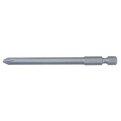 Phillips Power Bit. #00 × 90mm. Chrome-vanadium-molybdenum S2 modified tool steel. - Industrial Tool & Supply