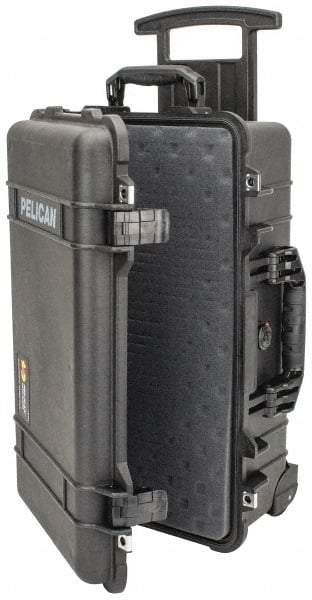 Pelican Products, Inc. - 13-13/16" Wide x 13-13/16" Deep x 9" High, Clamshell Hard Case - Black, Polypropylene - Industrial Tool & Supply