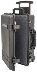 Pelican Products, Inc. - 13-13/16" Wide x 13-13/16" Deep x 9" High, Clamshell Hard Case - Black, Polypropylene - Industrial Tool & Supply