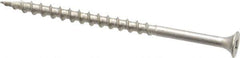 Value Collection - #8 Flat Head, Square Drive Stainless Steel Deck Screw - 3" OAL, Grade 305, Type 17 Point - Industrial Tool & Supply