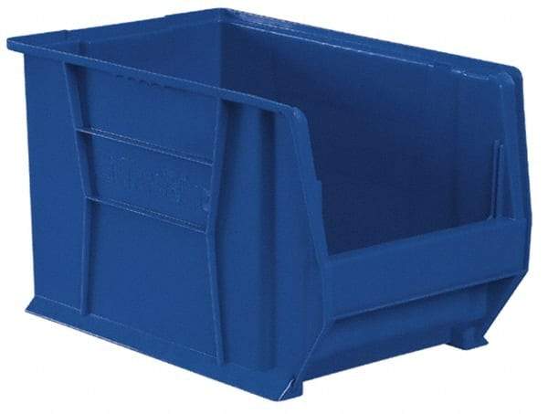 Akro-Mils - 200 Lb. Load Capacity, 20" Deep, Yellow Polymer Hopper Stacking Bin - 6" High x 12-3/8" Wide x 20" Long - Industrial Tool & Supply