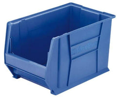 Akro-Mils - 300 Lb. Load Capacity, 20" Deep, Yellow Polymer Hopper Stacking Bin - 12" High x 18-3/8" Wide x 20" Long - Industrial Tool & Supply