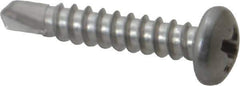Value Collection - #6, Pan Head, Phillips Drive, 3/4" Length Under Head, #2 Point, Self Drilling Screw - Grade 410 Stainless Steel - Industrial Tool & Supply