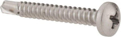 Value Collection - #10, Pan Head, Phillips Drive, 1-1/2" Length Under Head, #3 Point, Self Drilling Screw - Grade 410 Stainless Steel - Industrial Tool & Supply