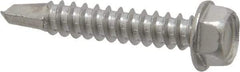 Value Collection - #12, Hex Washer Head, Hex Drive, 1-1/4" Length Under Head, #3 Point, Self Drilling Screw - Grade 410 Stainless Steel - Industrial Tool & Supply
