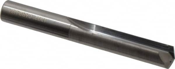Hertel - 13/32", 140° Point, Solid Carbide Straight Flute Drill Bit - Industrial Tool & Supply