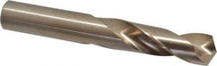 Hertel - 3/4" 135° Spiral Flute Cobalt Screw Machine Drill Bit - Bright Finish, Right Hand Cut, 3-1/8" Flute Length, 5" OAL, Split Point, Straight Shank - Industrial Tool & Supply