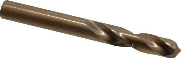 Hertel - 0.316" 135° Spiral Flute Cobalt Screw Machine Drill Bit - Bright Finish, Right Hand Cut, 1-11/16" Flute Length, 2-15/16" OAL, Split Point, Straight Shank - Industrial Tool & Supply