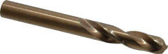Hertel - 0.316" 135° Spiral Flute Cobalt Screw Machine Drill Bit - Bright Finish, Right Hand Cut, 1-11/16" Flute Length, 2-15/16" OAL, Split Point, Straight Shank - Industrial Tool & Supply