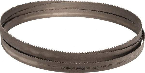 Starrett - 4 to 6 TPI, 11' 6" Long x 1" Wide x 0.035" Thick, Welded Band Saw Blade - Bi-Metal, Toothed Edge, Modified Tooth Set, Contour Cutting - Industrial Tool & Supply