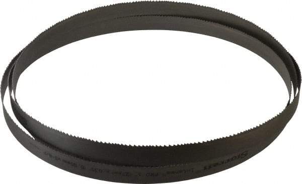 Starrett - 5 to 8 TPI, 12' Long x 1" Wide x 0.035" Thick, Welded Band Saw Blade - Bi-Metal, Toothed Edge, Modified Tooth Set, Contour Cutting - Industrial Tool & Supply
