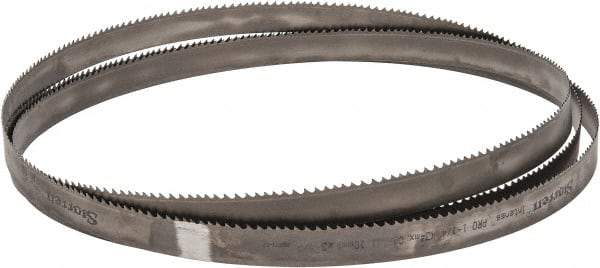 Starrett - 3 to 4 TPI, 15' 8" Long x 1-1/4" Wide x 0.042" Thick, Welded Band Saw Blade - Bi-Metal, Toothed Edge, Modified Tooth Set, Contour Cutting - Industrial Tool & Supply
