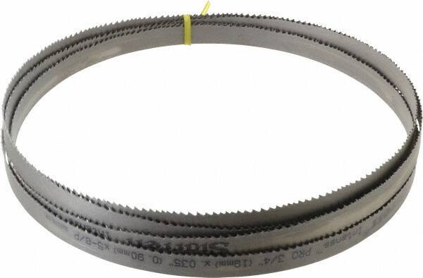 Starrett - 5 to 8 TPI, 14' 8" Long x 3/4" Wide x 0.035" Thick, Welded Band Saw Blade - Bi-Metal, Toothed Edge, Modified Tooth Set, Contour Cutting - Industrial Tool & Supply