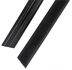 Rubbermaid - 35" Long x 1.1" Wide Microfiber Hook & Loop Replacement Set - Black, Hook & Loop - Industrial Tool & Supply