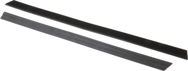 Rubbermaid - 17.1" Long x 1.1" Wide Microfiber Hook & Loop Replacement Set - Black, Hook & Loop - Industrial Tool & Supply