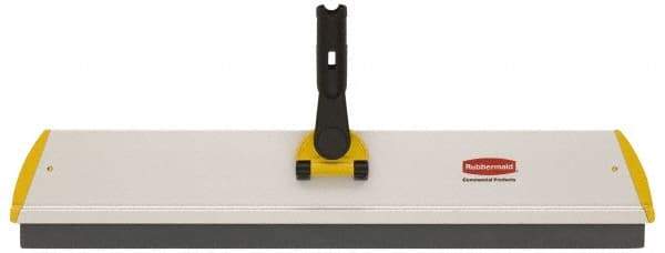 Rubbermaid - 24.1" Long x 4-1/2" Wide Aluminum Squeegee Frame - Yellow, Quick Connect - Industrial Tool & Supply