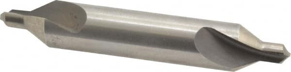 Hertel - #6 Plain Cut 60° Incl Angle High Speed Steel Combo Drill & Countersink - Industrial Tool & Supply