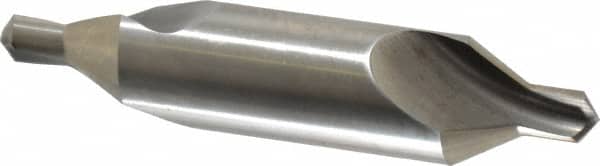 Hertel - #8 Plain Cut 60° Incl Angle High Speed Steel Combo Drill & Countersink - Industrial Tool & Supply
