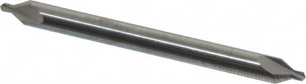 Hertel - #1 Plain Cut 60° Incl Angle Solid Carbide Combo Drill & Countersink - Industrial Tool & Supply