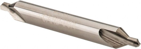 Hertel - #3 Plain Cut 60° Incl Angle Solid Carbide Combo Drill & Countersink - Industrial Tool & Supply