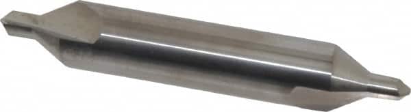 Hertel - #6 Plain Cut 60° Incl Angle Solid Carbide Combo Drill & Countersink - Industrial Tool & Supply