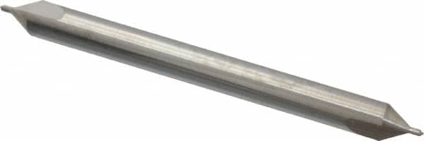 Hertel - #0 Plain Cut 60° Incl Angle Solid Carbide Combo Drill & Countersink - Industrial Tool & Supply