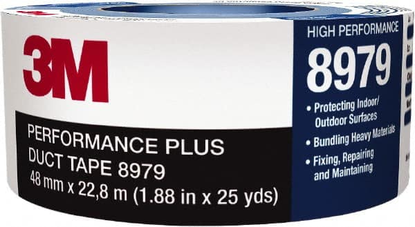 3M - 60 Yd x 24mm x 12.1 mil Blue Duct Tape - Industrial Tool & Supply