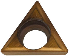 Hertel - TDHH1.280.75.0.5 Grade HP520B Carbide Boring Insert - TiN Finish, 60° Triangle, 15° Relief Angle, 5/32" Inscr Circle, 3/64" Thick, 0.007" Corner Radius - Industrial Tool & Supply