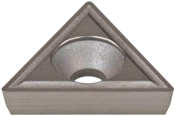 Hertel - TPGH321 HM1 Grade HT410B Carbide Boring Insert - Uncoated, 60° Triangle, 11° Relief Angle, 3/8" Inscr Circle, 1/8" Thick, 0.021" Corner Radius - Industrial Tool & Supply