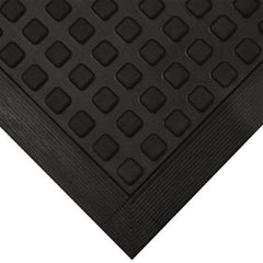 Wearwell - 3' Long x 2' Wide x 5/8" Thick, Anti-Fatigue Modular Matting Tiles - Black, For Dry Areas, Series 502 - Industrial Tool & Supply