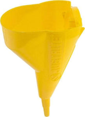 Justrite - 11-1/4 Inch Long, Safety Can Poly Funnel - 1/2 Inch Diameter, Compatible with Type I Safety Cans - Industrial Tool & Supply
