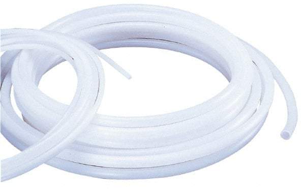 Made in USA - 5/8" ID x 7/8" OD, 1/8" Wall Thickness, Cut to Length (100' Standard Length) Ester Urethane Tube - Natural, 60 Max psi, 85 Shore A Hardness - Industrial Tool & Supply