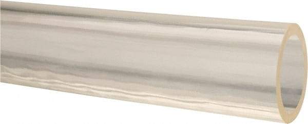 Made in USA - 7/8" ID x 1-1/8" OD, 1/8" Wall Thickness, Cut to Length (50' Standard Length) Ester Urethane Tube - Natural, 45 Max psi, 85 Shore A Hardness - Industrial Tool & Supply