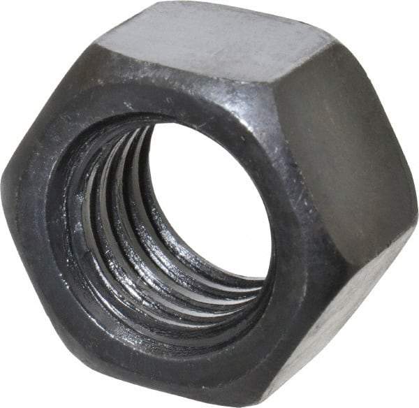 Gibraltar - 5/8-11 UNC Steel Right Hand Heavy Hex Nut - 15/16" Across Flats, 35/64" High, Black Oxide Finish - Industrial Tool & Supply