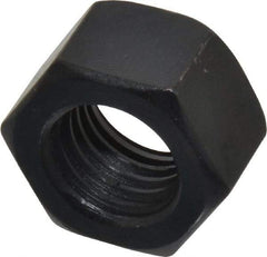 Gibraltar - 3/4-10 UNC Steel Right Hand Heavy Hex Nut - 1-1/8" Across Flats, 41/64" High, Black Oxide Finish - Industrial Tool & Supply