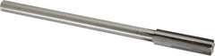 Made in USA - 0.56" Carbide-Tipped 6 Flute Chucking Reamer - Straight Flute, 7/16" Straight Shank, 2" Flute Length, 8" OAL - Industrial Tool & Supply