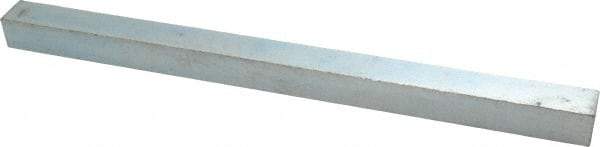 Made in USA - 12" Long x 3/4" High x 3/4" Wide, Zinc-Plated Undersized Key Stock - C1018 Steel - Industrial Tool & Supply