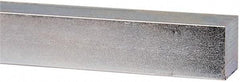 Made in USA - 12" Long x 1" High x 1" Wide, Zinc-Plated Undersized Key Stock - C1018 Steel - Industrial Tool & Supply