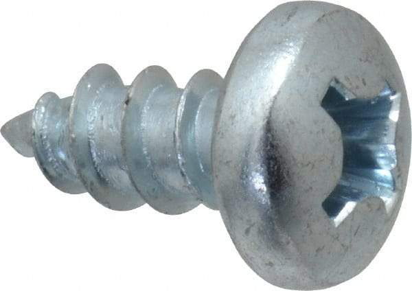 Value Collection - #12 Pan Head Phillips Sheet Metal Screw - Steel, 1/2" Length Under Head, Grade 2 - Industrial Tool & Supply