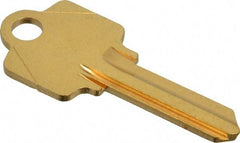 Made in USA - Arrow Key Blank - Brass - Industrial Tool & Supply