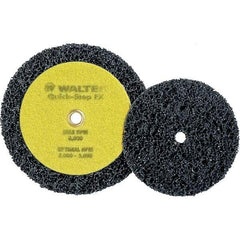 WALTER Surface Technologies - 4-1/2" Diam, Aluminum Oxide Hook & Loop Disc - Nonwoven, Series 07-X, Quick-Step FX - Industrial Tool & Supply
