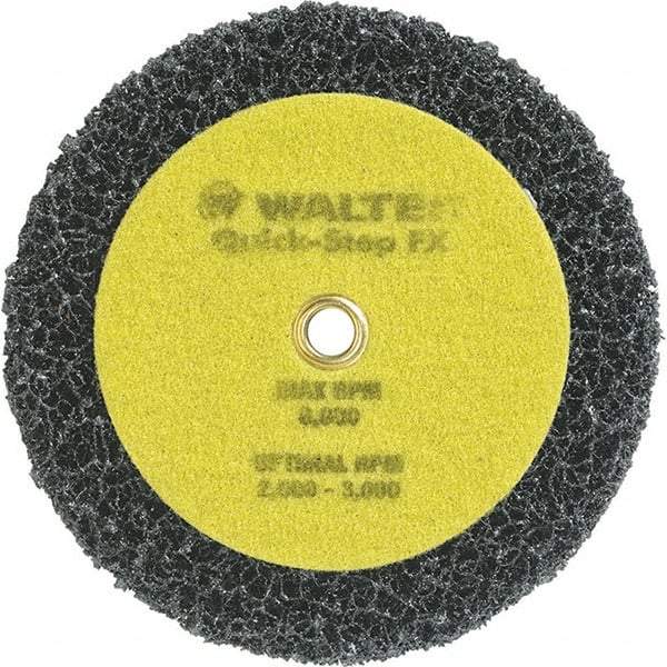 WALTER Surface Technologies - 6" Diam, Aluminum Oxide Hook & Loop Disc - Nonwoven, Series 07-X, Quick-Step FX - Industrial Tool & Supply