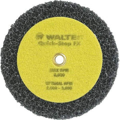 WALTER Surface Technologies - 6" Diam, Aluminum Oxide Hook & Loop Disc - Nonwoven, Series 07-X, Quick-Step FX - Industrial Tool & Supply