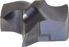 Kennametal - Series KSEM, 22.23mm Diam Grade KC7320 140° Replaceable Drill Tip - Carbide, AlTiN Finish, 4 Seat Size - Industrial Tool & Supply