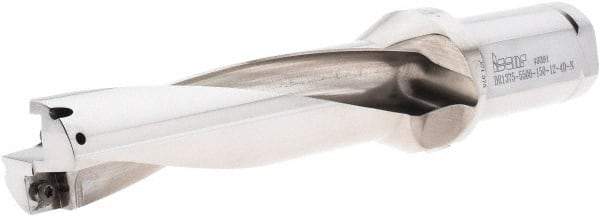 Iscar - 5-1/2" Max Drill Depth, 4xD, 1-3/8" Diam, Indexable Insert Drill - 2 Inserts, 1-1/2" Shank Diam, Straight Shank - Industrial Tool & Supply