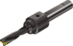 Sandvik Coromant - 5.665" Max Drill Depth, 4xD, 1-3/8" Diam, Indexable Insert Drill - 2 Inserts, 1-1/2" Shank Diam, Flange Shank - Industrial Tool & Supply