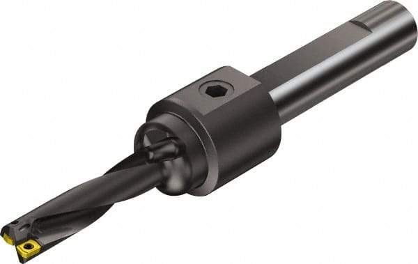 Sandvik Coromant - 5.157" Max Drill Depth, 4xD, 1-1/4" Diam, Indexable Insert Drill - 2 Inserts, 1-1/2" Shank Diam, Flange Shank - Industrial Tool & Supply