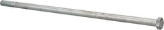 Value Collection - 1/2-13 UNC, 14" Length Under Head Hex Head Cap Screw - Partially Threaded, Grade 2 Steel, Zinc-Plated Finish, 3/4" Hex - Industrial Tool & Supply