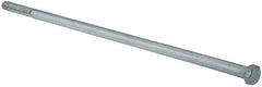 Value Collection - 1/2-13 UNC, 15" Length Under Head Hex Head Cap Screw - Partially Threaded, Grade 2 Steel, Zinc-Plated Finish, 3/4" Hex - Industrial Tool & Supply