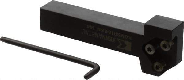 Kennametal - External Thread, 152.4mm OAL, Right Hand Indexable Grooving Cutoff Toolholder - 25.4mm Shank Height x 25.4mm Shank Width, KGMS Toolholder Style, Series A4 - Industrial Tool & Supply